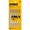 Dewalt T Shank Wood Cutting Jig Saw Blades 4-Inch 6 TPI