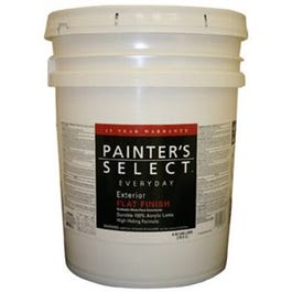 Everyday Exterior Latex Paint, Flat Pastel Base, 5-Gallons