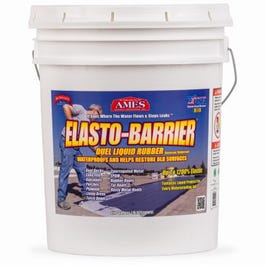 Super Elasto Barrier Rubber Roof/Deck Coating, Gray, 5-Gals.
