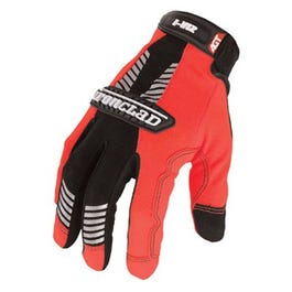 I-Viz Reflective Safety Gloves, Orange, Large