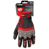 High-Performance Work Gloves, Touchscreen Compatible, Red, Gray & Black, XL