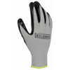 Work Gloves, Nitrile-Coated, Polyester Shell, Black/Gray, Men's Large, 5-Pk.