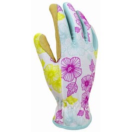 Planter Garden Gloves, Synthetic Leather Palm, Spandex, Women's Large
