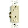 Decorator Outlet, 2-Pole, 3-Wire Grounding, Ivory, 15-Amp, 125-Volt, 10-Pk.