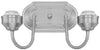 2 LIGHT BRUSH NICKEL WALLBRACKET