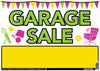 10  X 14  COLORFUL GARAGESALE SGN