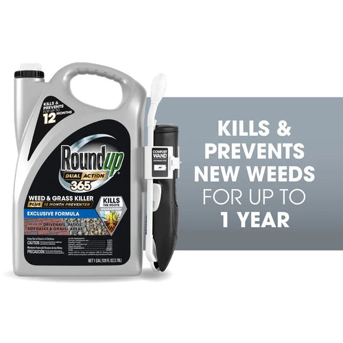 Roundup® Dual Action 365 Weed & Grass Killer Plus 12 Month Preventer with Comfort Wand®
