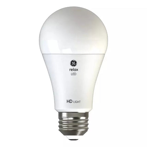 GE Relax HD A19 LED Light Bulbs, General Purpose Bulbs, 100 Watt Replacement, Soft White
