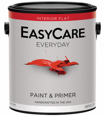 True Value EasyCare Everyday Interior Latex Paint, White Flat, 1 Gallon