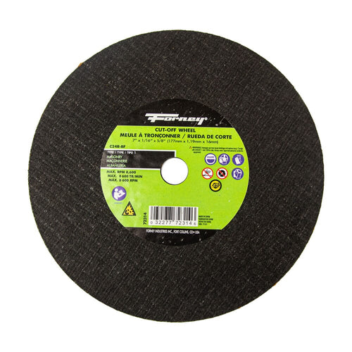 Forney Cutting Wheel Masonry Type 1, 7 in x 1/16 in x 5/8 in