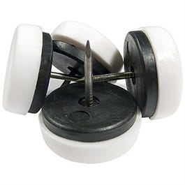 TruGuard Nail-On Cushion Plastic Base Furniture Glides